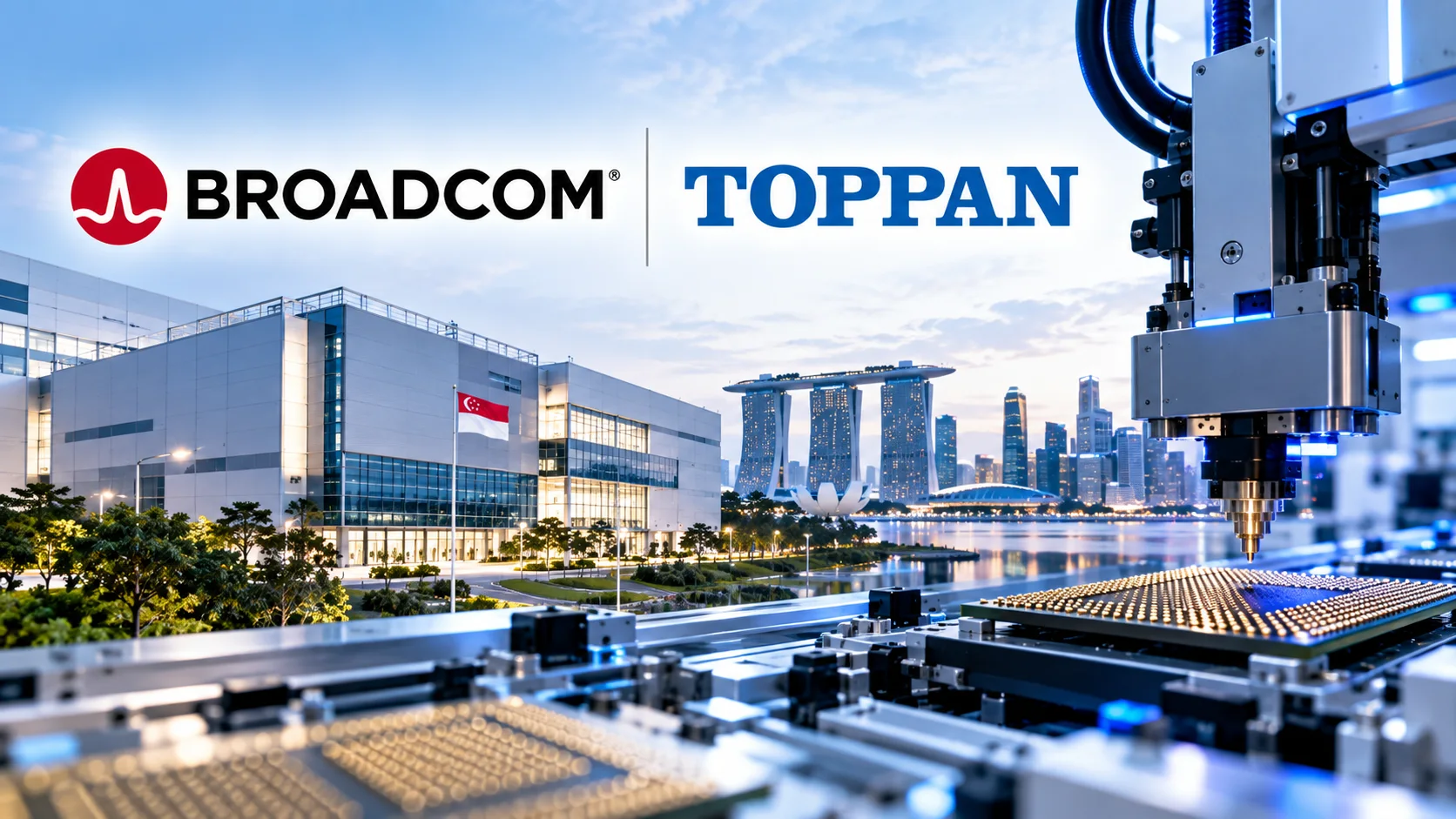 Broadcom and TOPPAN’s new FC-BGA semiconductor substrate facility in Singapore