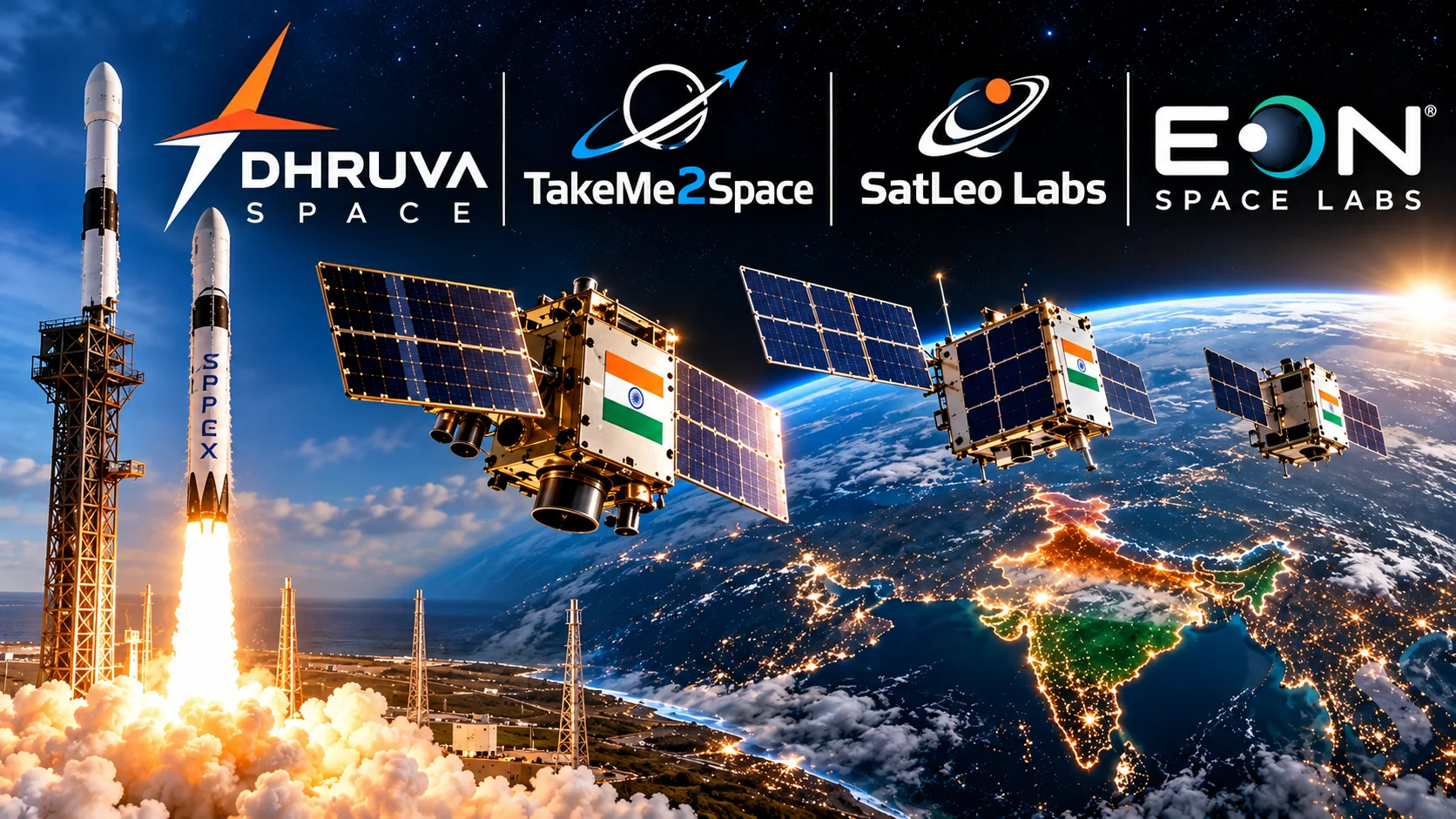 SpaceX Falcon 9 launches Transporter-18 mission carrying payloads from four Indian space startups