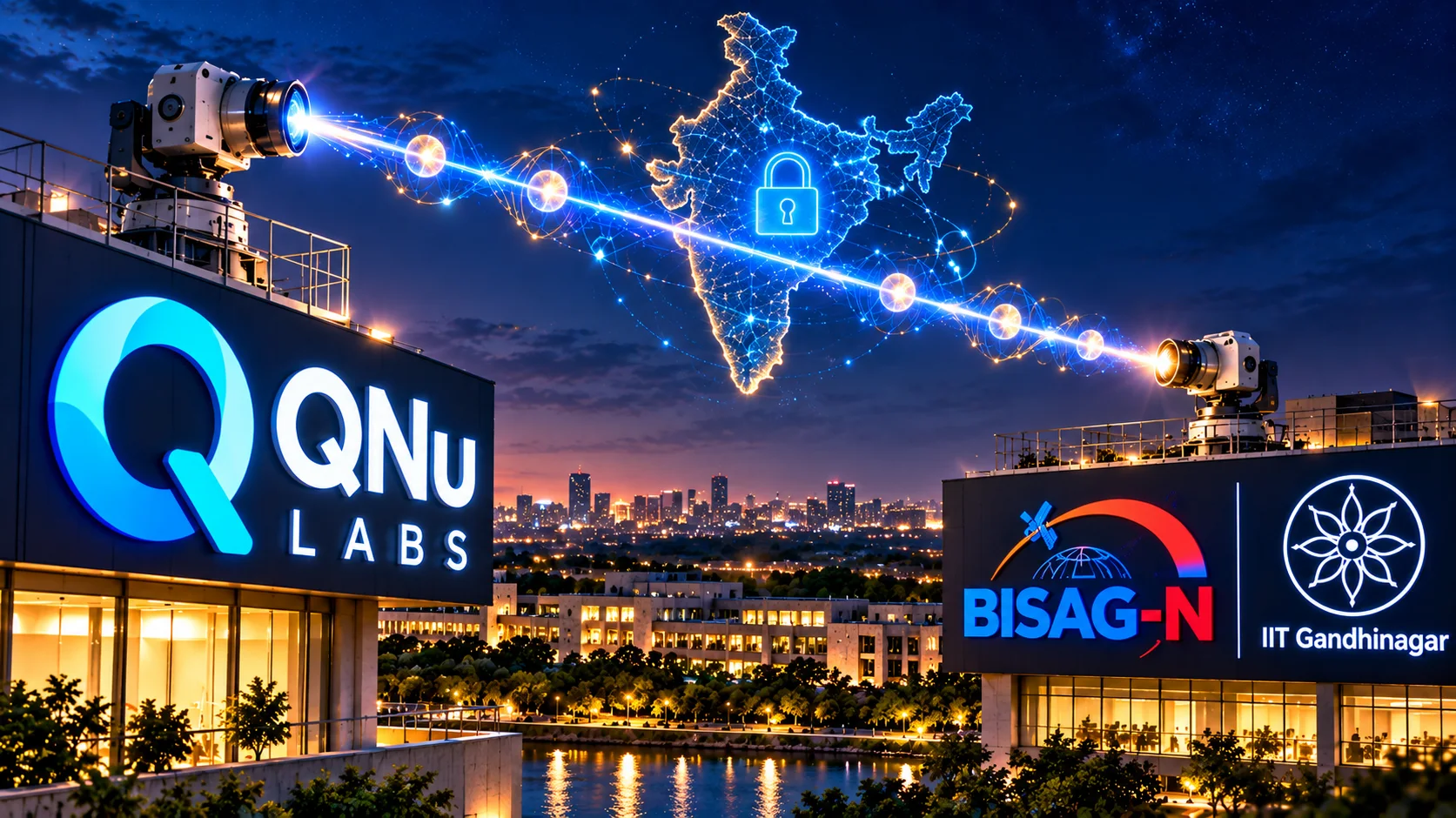 QNu Labs demonstrates India’s first 5.56-km free-space quantum key distribution link