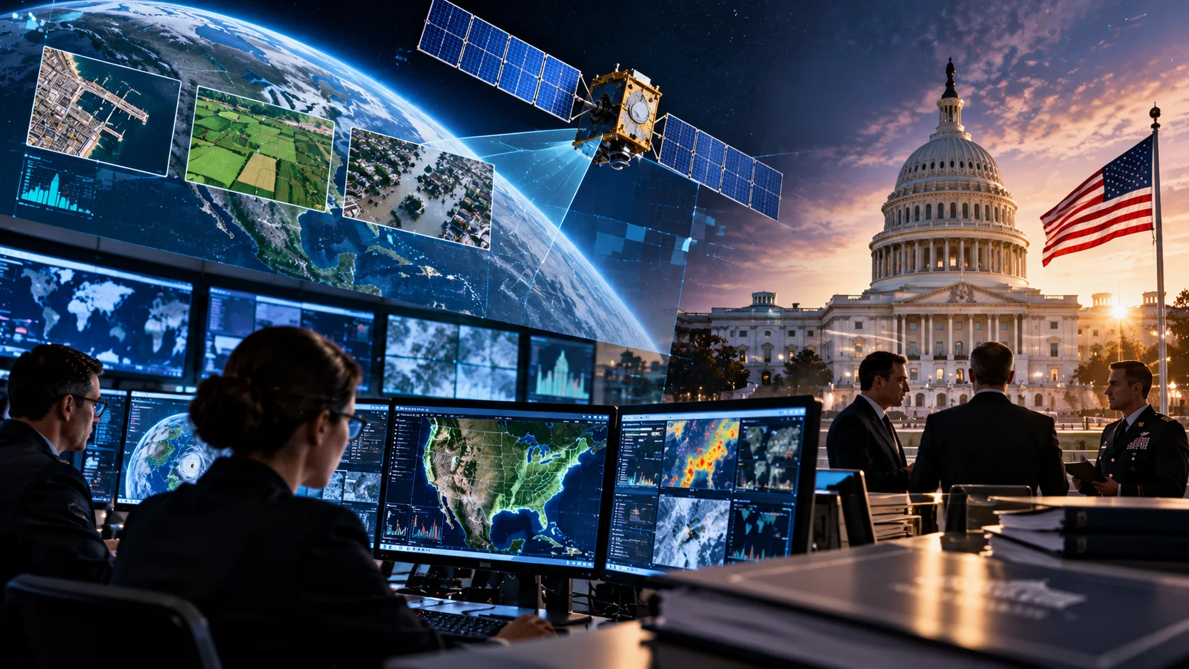 Pixxel Earth-observation satellite orbiting above Earth.