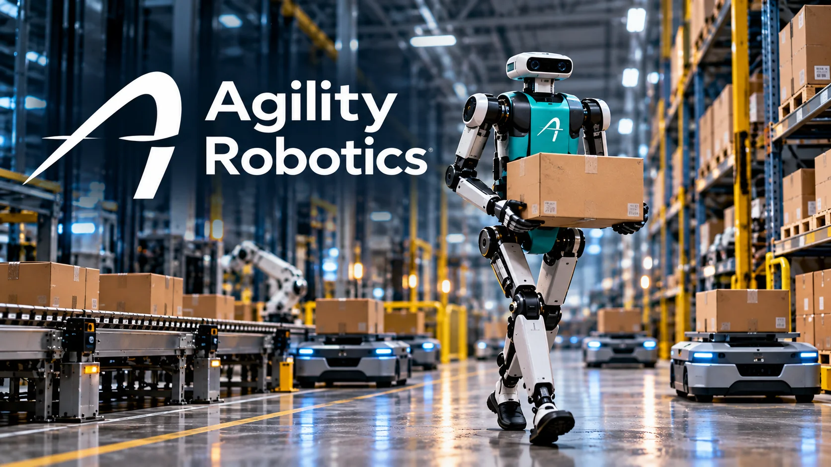 Digit 5 humanoid robot from Agility Robotics for industrial automation and Physical AI.